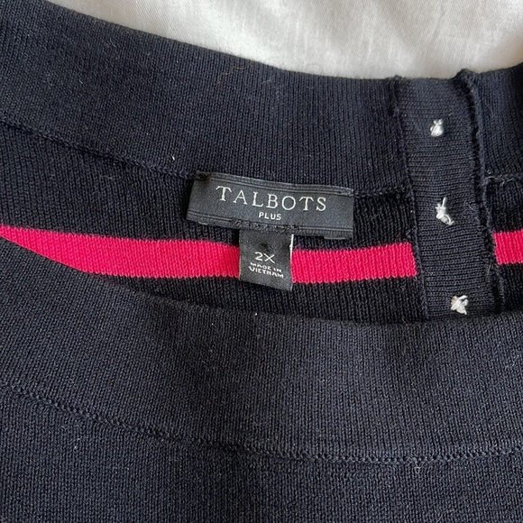 Sweater Multicolor Talbots 2x with button details on the back - Picture 3 of 6
